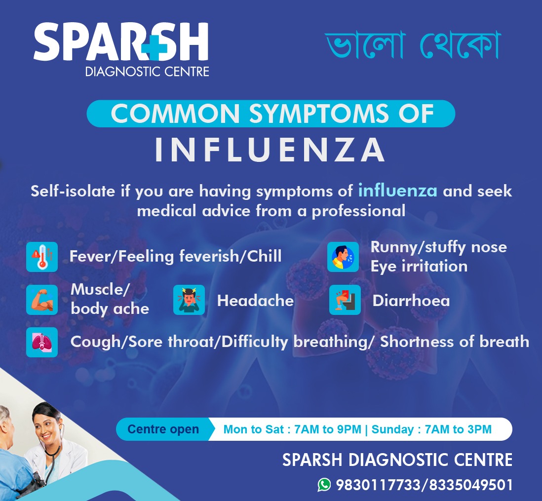 Influenza. Best Diagnostic Centre in Kolkata. 